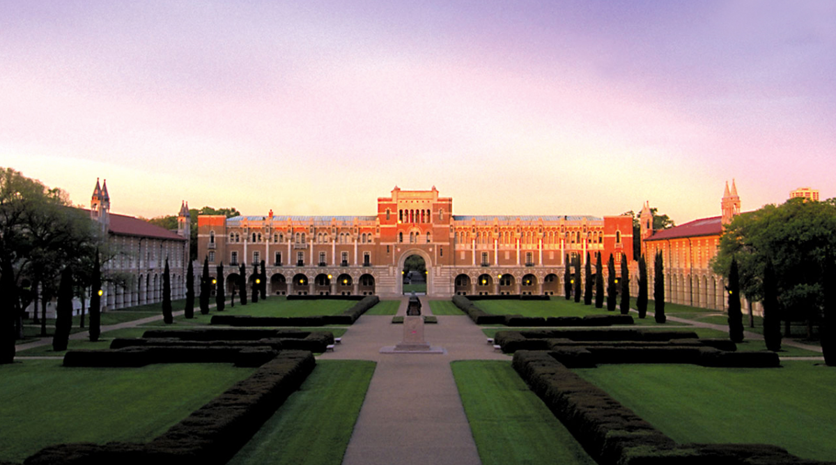 Rice University from above